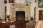 Living room with fireplace
