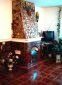 the fireplace